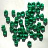 50 8mm Transparent Light Emerald Star Beads